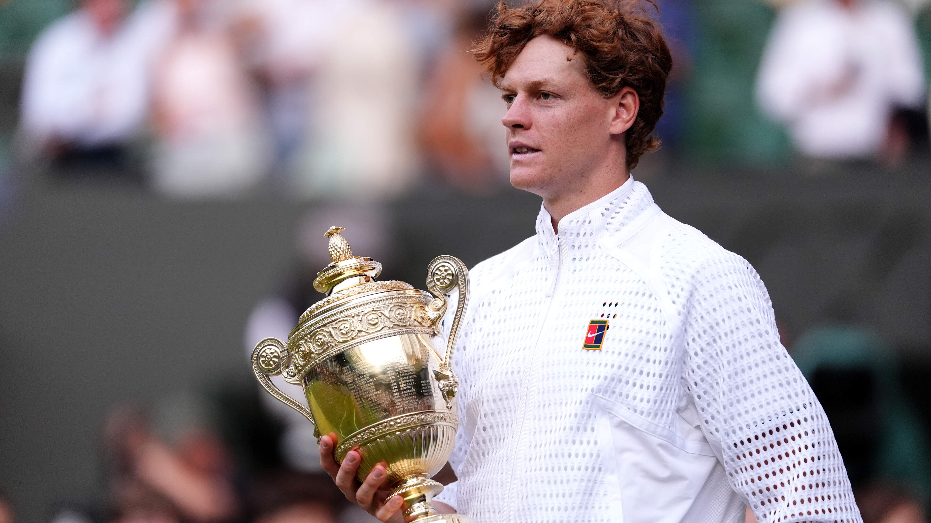 Jannik Sinner digs deep to overcome Alexander Zverev in four sets to retain his men’s singles title at Wimbledon